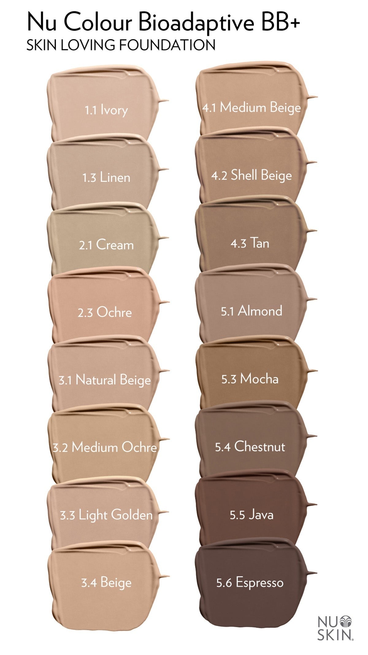 Nu Colour® Bioadaptive BB+ Skin Loving Foundation Beige 3.4